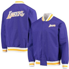 NBA Giacche & Maglioni Mitchell & Ness Los Angeles Lakers Purple 75th Anniversary Authentic Warmup Full-Snap Jacket