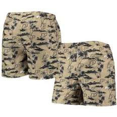 Gold - Men Swimming Trunks Foco Men's Gold Purdue Boilermakers Island Palm Swim Trunks