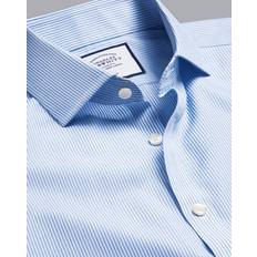 Charles Tyrwhitt Cotton Non-Iron Bengal Stripe Shirt - Cornflower Blue