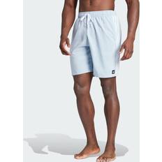 Adidas White Swimming Trunks Adidas 3-Stripes CLX badeshorts Wonder Blue White