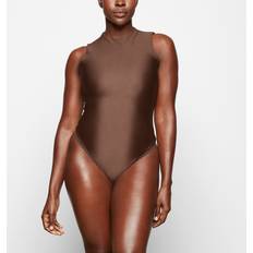 3XL Bodys SKIMS Brown Disco Sleeveless Bodysuit Cocoa