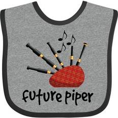 Black Food Bibs Inktastic Bagpiper Kids Future Piper Baby Bib