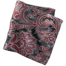 Men Handkerchiefs KS Signature Men's Big & Tall Pocket Square by in Slate Grey Paisley Necktie