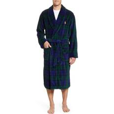 Polo Ralph Lauren Robes Polo Ralph Lauren Men's Microfiber Plaid Shawl Collar Robe Blackwatch Plaid