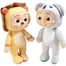 CoComelon JJ Lion & Koala Plush Stuffed Animal Toys 2 Pack 8 Plush Doll Figures Easter gift for Toddlers and Kids Ages 18 Months and up