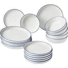Westwing Collection Porzellan Geschirr Set Facile 6 Personen 18-tlg