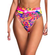 Multicolore Fondi bikini Maaji Crayonflower Suzy Babe High Rise/High Leg Bikini Bottom Multicolor