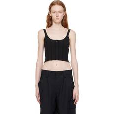 Polyamide Tank Tops Alexander Wang alexanderwang.t Black Hardware Tank Top 001 Black