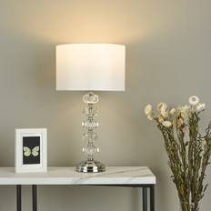Rosdorf Park Issac 52cm Polished Chrome Table Lamp