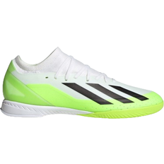 Adidas Textile Soccer Shoes Adidas X Crazyfast.3 Indoor - Cloud White/Core Black/Lucid Lemon