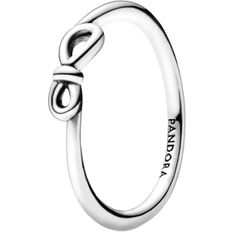 Plata Anillos Pandora Infinity Knot Ring - Silver