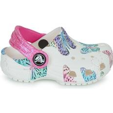 Bianco Pantofole Crocs Kid's Classic Butterfly Clog - White/Violet