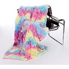 Kanguru Rainbow Fluffig Filt (170x130cm)