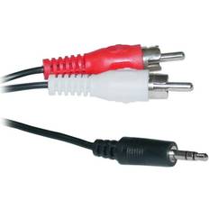 Cables Cablewholesale 3.5mm Stereo to RCA 3.5mm Stereo Male to Dual RCA Male Right Left 12 foot