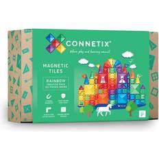 Plastic Construction Kits CONNETIX Magnetic Tiles Rainbow Creative Pack 102pcs