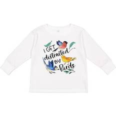 Birds T-shirts Children's Clothing Inktastic Get Distracted by Birds Boys or Girls Long Sleeve Toddler T-Shirt