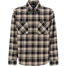 Off-White Overhemden Off-White Logo Check Flannel Shirt - Black