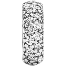Charms & Anhänger Pandora Sparkle Spacer Charm - Silver/Transparent