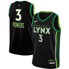 Nike Big Boys and Girls Aerial Powers Black Minnesota Lynx Swingman Player Jersey Explorer Edition Black