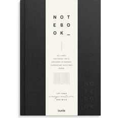 Burde Kalendere & Notesblokke Burde Notebook Textile black lined A5