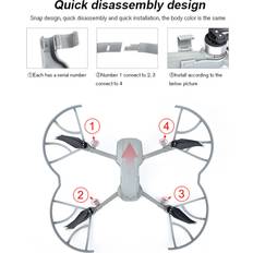 Tomtop Jms Kompatibel med DJI AIR 2S/Mavic Air 2 Propell Guards Avtakbare Propeller Protector Drone