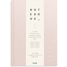 Burde Notesblokke Burde Notebook Textile pink lined A5