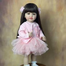 BZDOLL 55 cm 22 Inch Reborn Baby Realistic Stand