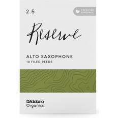 Rico D'Addario Organic Reserve Alto Saxophone Reeds, 2.5 10 Pack