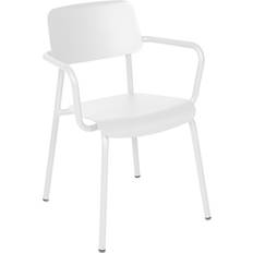 Empilable Chaises de Jardin Fermob Studie Chaise À Accoudoirs Studie - 01 Blanc Coton