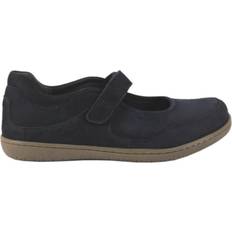 New Feet navy blå ballerina nubuck skind