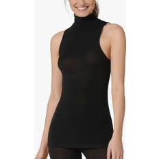 Wool Tank Tops Sloggi Ever Cosy Thermoregulating Turtle Neck Tank Top, Black