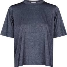 Neo Noir Dame T-shirts Neo Noir Zettner Glitter Tee Navy blå 44/XXL
