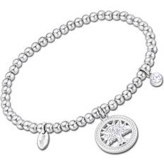 Lotus STYLE Damen-Armband LS2170-2/4 aus der Kollektion Millennial aus Stahl, No aplica, Silber, Blauer Zirkonia