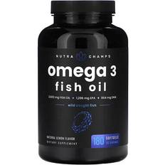 NutraChamps Omega 3 Fish Oil Lemon 180 st