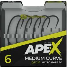 Ridgemonkey Ape-X Curve Hook Size 4, Silver