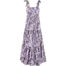 Long Dresses - Paisley Zimmermann Paisley print cotton long dress BLUE NUMERIC ITALIAN