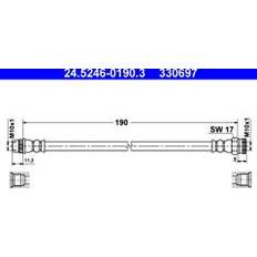 Wrijvingsremmen ATE Remslang 190 24.5246-0190.3