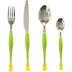 Yellow Cutlery Sets Yellow Calla Stunning Flower Handle Cutlery Set 4pcs