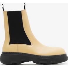 Burberry Chelsea Boots Burberry Leather Creeper Chelsea Boots