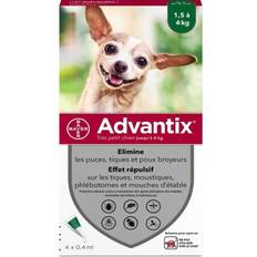 Chien Animaux de compagnie Advantix Très Petit Chien 1.5 À 4 kg - Vert