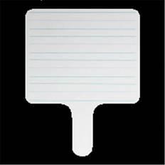 Board Erasers & Cleaners Flipside Products 18024 Rectangular Lined Dry Erase Answer Paddle