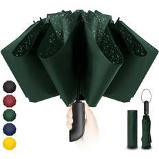 Green Umbrellas Conlun Compact Automatic Windproof Umbrella 210T Fabric 105cm Span - Green