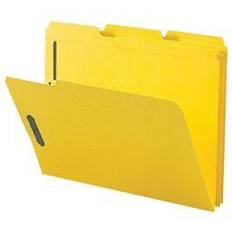 Business Source Sparco Fastener Folders w/ 2-Ply Tab 1/3 Ast Tab 50/BX Ltr Yellow SP17270