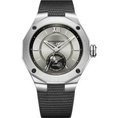 Baume & Mercier Riviera Automatic Moon-Phase 43mm and Rubber Watch, Ref. No. 10681 Men Silver
