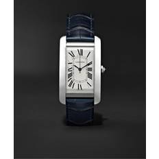 Cartier Watches Cartier Tank Américaine Automatic 45mm and Alligator Watch, Ref. No. CRWSTA0018 Men Silver