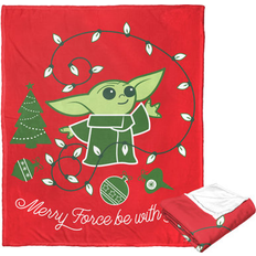 Blankets Northwest Star Wars: The Mandalorian Merry Force Silk Touch Blankets Green