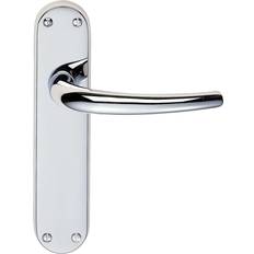 Manital Lever on Latch Backplate Polished Chrome Manital