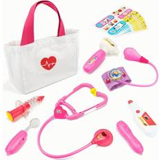 Doctor Toys Doctor Playset With Medical Storage Bag & Electronic Stethoscope