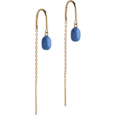 ENAMEL Copenhagen Eleanor Earrings - Gold/Cornflower
