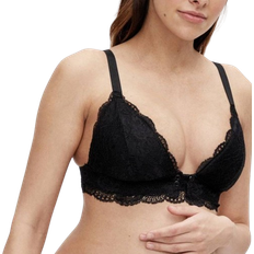 Lace Maternity Nursing Bra Black